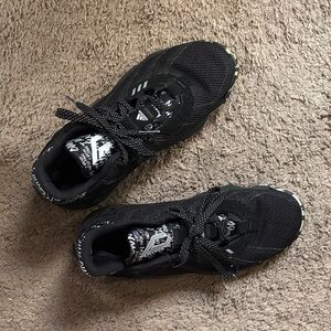 Adidas Black Mesh Running Shoes